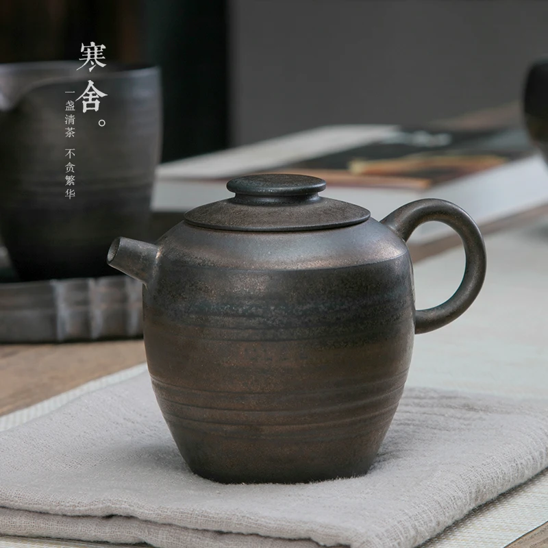 Китайский чайник кунг-фу грубая керамика глазурь домашний чай для церемонии