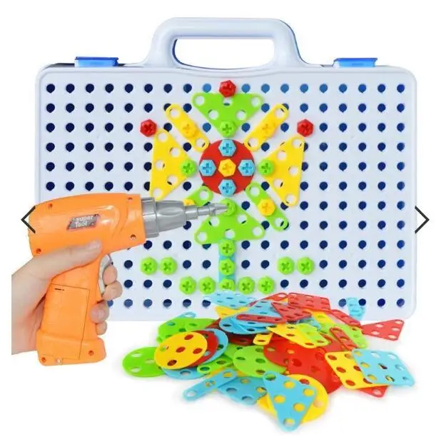 DF868 детские игрушки электрическая гайка с отверстиями под ключ разборка матч