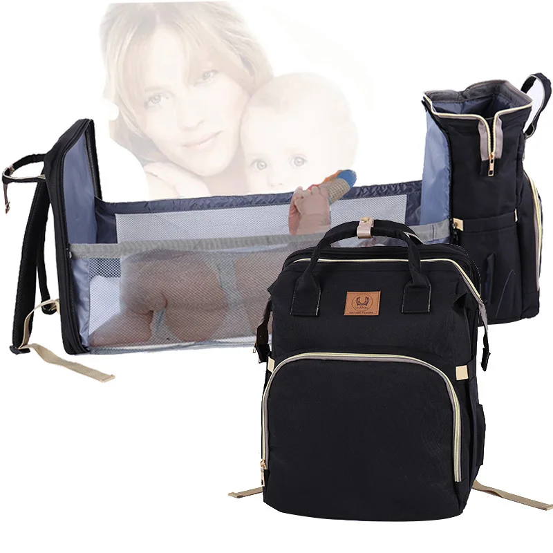 

Портативная вместительная сумка для подгузников, складной многофункциональный ранец для мам для смены детских принадлежностей, для путешествий