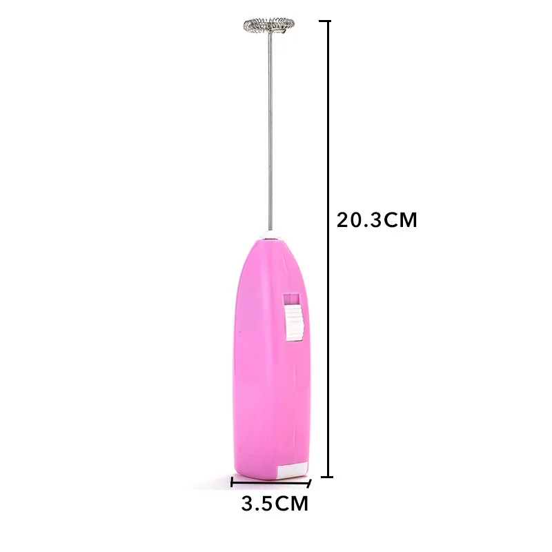 

Home Electric Handheld Household Kitchen Whisk Mini Stainless Steel Egg Coffee Milk Tea Blender Color Random