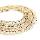 1 м Новый 304 Нержавеющаясталь Стекло ссылка цепочка 10x3 мм наконечник Золото Цвет, абрикосового и бежевого цветов для самостоятельного изготовления ювелирных украшений своими руками