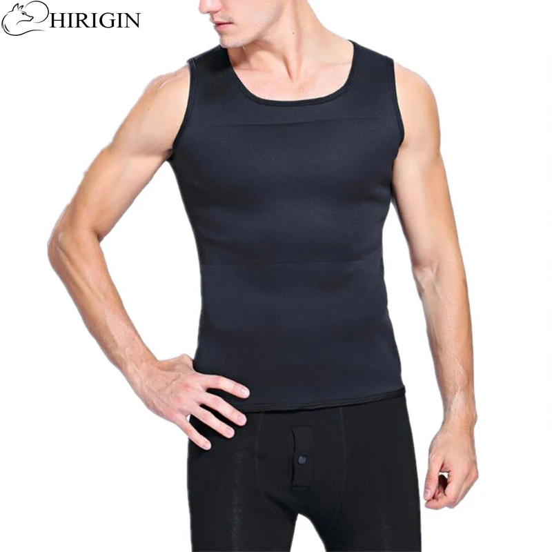 Мужской тренировочный жилет для сауны шейпер тела майка похудения триммер