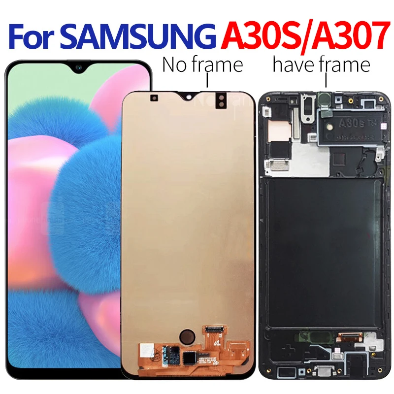 

ЖК-дисплей 6,4 дюйма SUPER AMOLED для Samsung galaxy A30S, A307, A307F, A307FN, сменный ЖК-экран с дигитайзером в сборе, детали incell