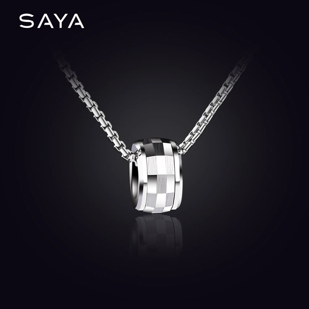 

Tungsten Rotating Pendants For Female Male High Polished Brushed Finishing Can Engrave For Lovely Gift, Free Shipping