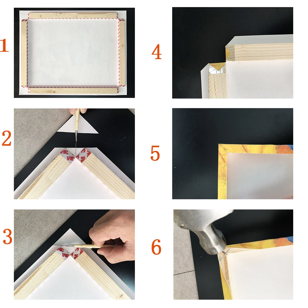 Хэллоуин Тыква стена искусство холст в рамке светодиодный индукционный свет