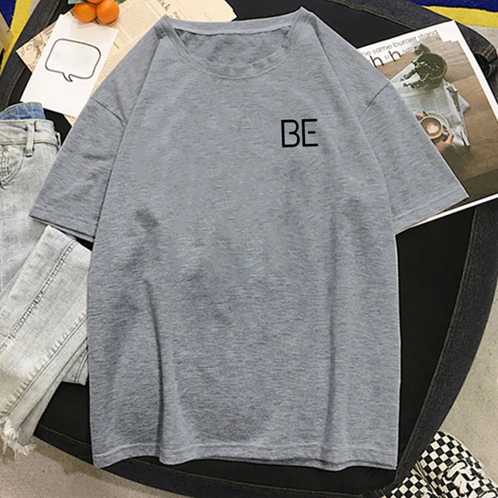 

Women Short Sleeve T-shirts Loose Harajuku Plus Size 3XL Letter Printed Chic Simply All-match Women Korean Style Ulzzang Leisure