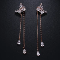 classic cute little fairy rose gold cubic zircon dangle earrings new punk style drop earings jewelry gifts %d1%81%d0%b5%d1%80%d1%8c%d0%b3%d0%b8 2021 %d1%82%d1%80%d0%b5%d0%bd%d0%b4
