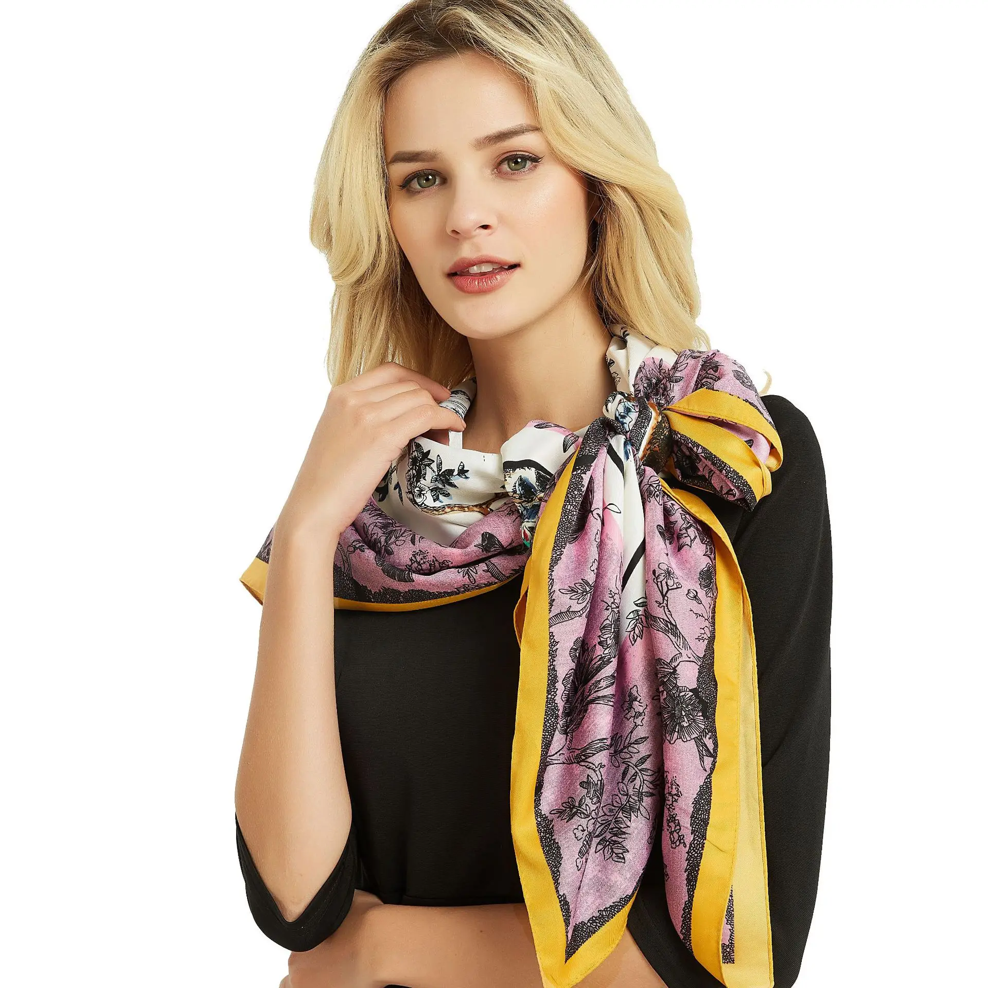 

Mulberry Scarf Women Silk Scarf Luxury Shawl Scarves Beach Cover-ups Bandana Hijabs Bufand de seda Foulard en soie solar playa