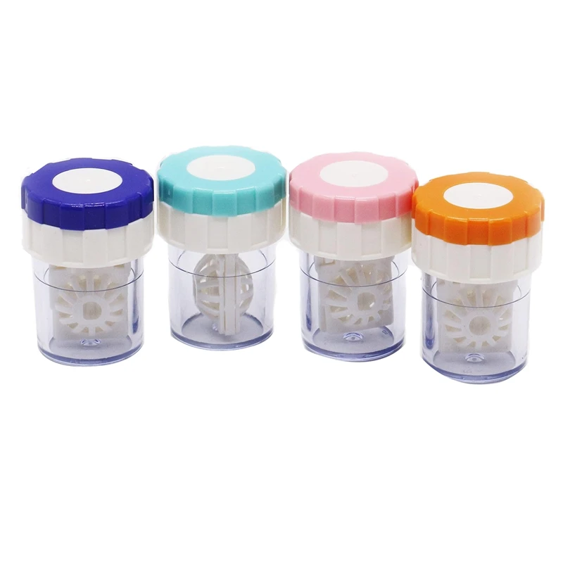 4 шт годовой очиститель контактных линз шайба футляр для чистки линз|Очки