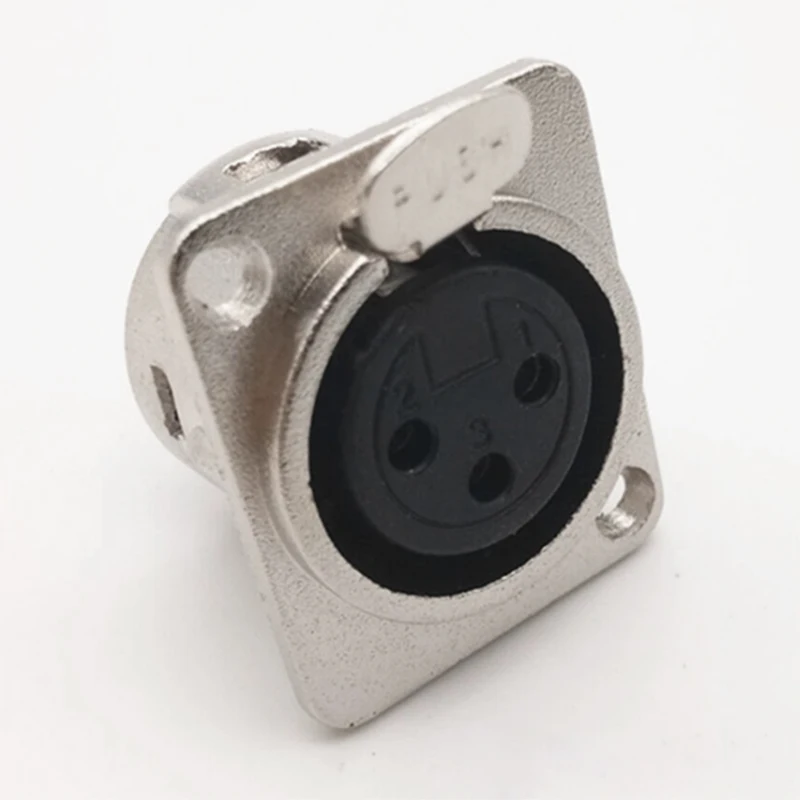 

Mayitr 4 шт./компл. для микрофона 3-контактный гнездовой разъем XLR разъем цинковый литой корпус D-типа гнездо для микрофона аудиоразъем аксессуар...