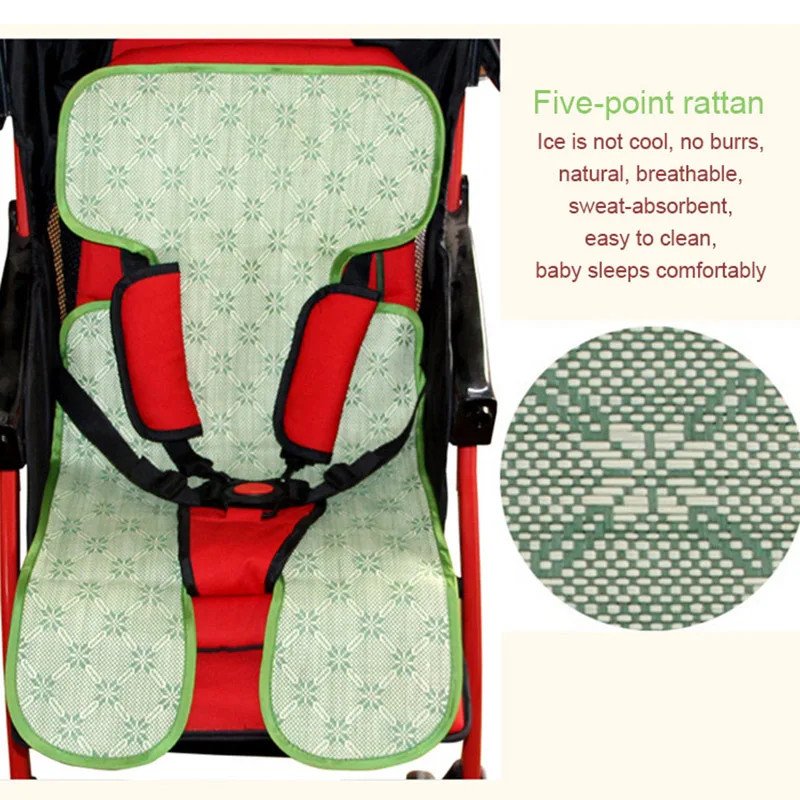 Летний детский коврик для сиденья автомобиля дышащий вкладыш 5 точек