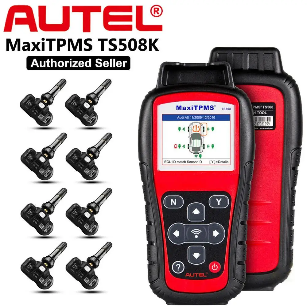 Autel TS508K + 8 шт. 315 МГц датчик инструмент для переизучения сброса TPMS