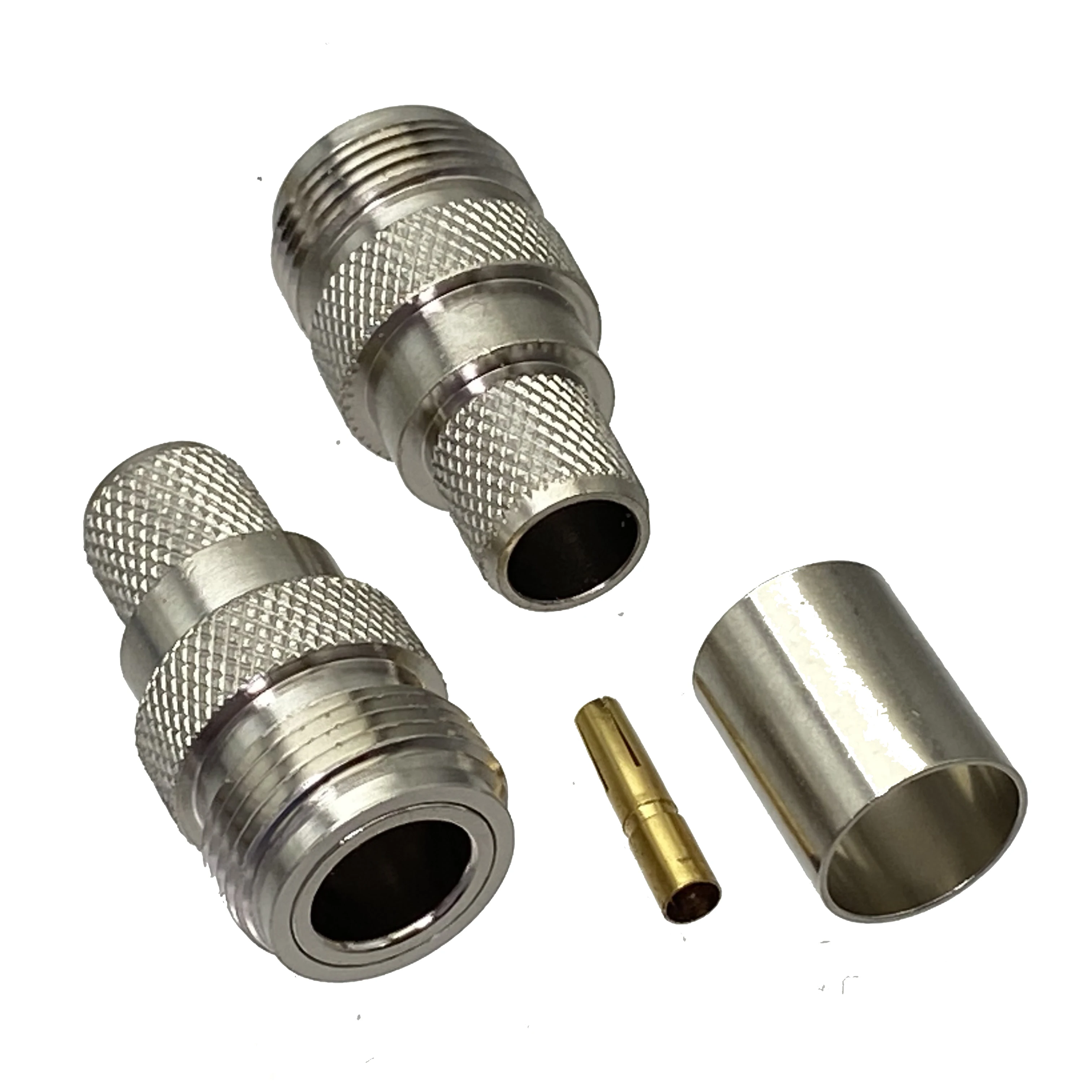 1Pcs N female jack crimp RG8 LMR400 RG165 RG213 Cable RF connector Coaxial Wire Terminal