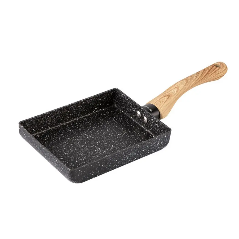 

Japanese Style Small Frying Pan Tamagoyaki Non-stick Pot Stone Pot Square Omelette Pan Frying Pan Fashion