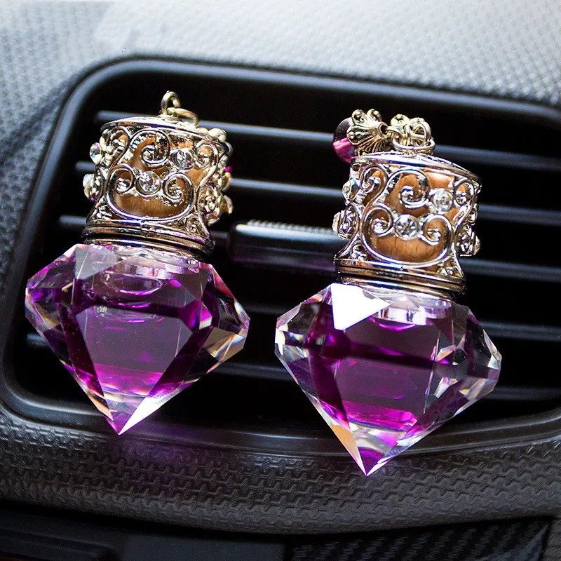 [Элегантный] 2 шт. автомобильный воздушный выход Кристалл Алмаз ароматерапия с