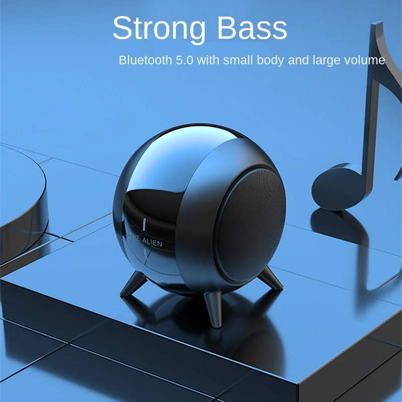 

Haut-parleur Bluetooth sans fil V1 Texture métallique 5.0, Mini haut-parleur Hifi, effet sonore Surround, diaphragme de basses