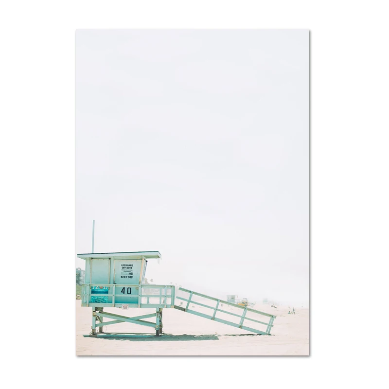 L602-3 Калифорнийский Набор для печати Surf Wall Art Холст живопись плакаты пляж доска для серфинга принты береговой декор картины для гостиной стены - Цвет: L602-3