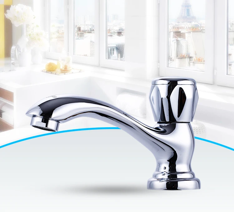 

Faucets Home Bathroom Faucet Basin Water Taps Single Handle Cold Fast on Faucet Deck Mounted Faucets