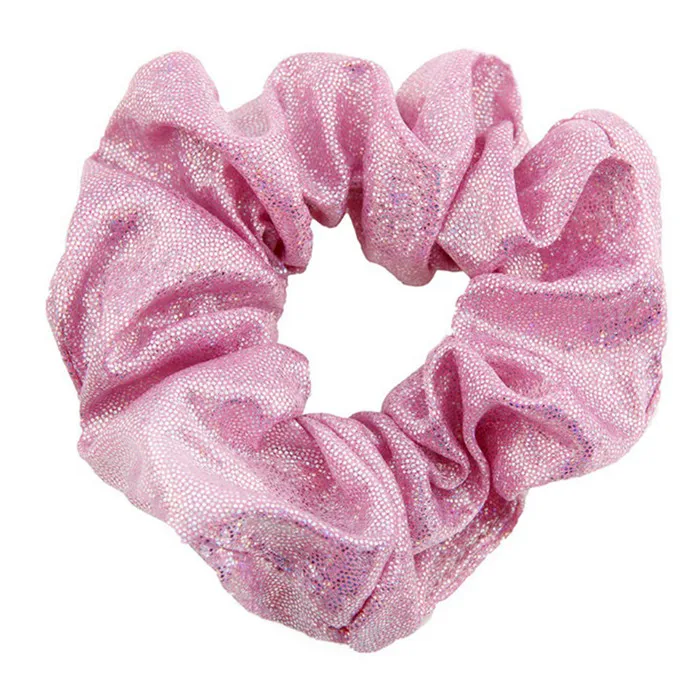 8-Pink Блестящие резинки для волос эластичная блестящая резинка для волос для женщин девочек розовый Золотой цветной хвост держатель для волос Галстуки аксессуары тросы - Цвет: 8-Pink