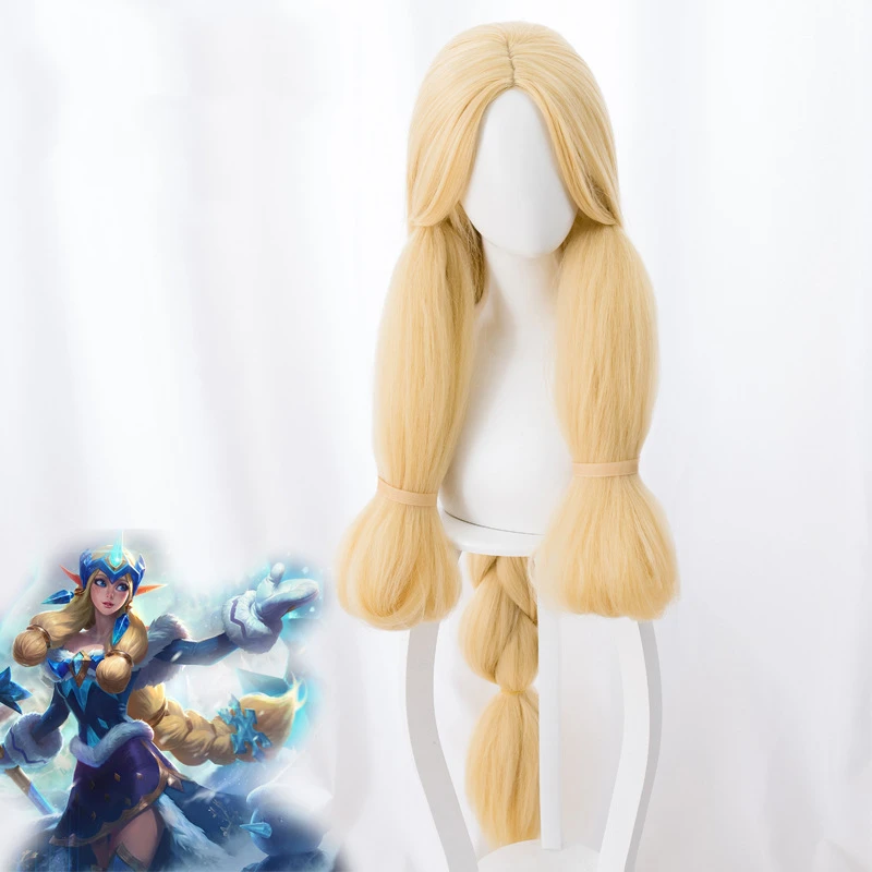 

Popular Game LOL Ice And Snow Festival Skin Soraka Costume Cosplay Halloween Party Suit For Women Girls Full Set