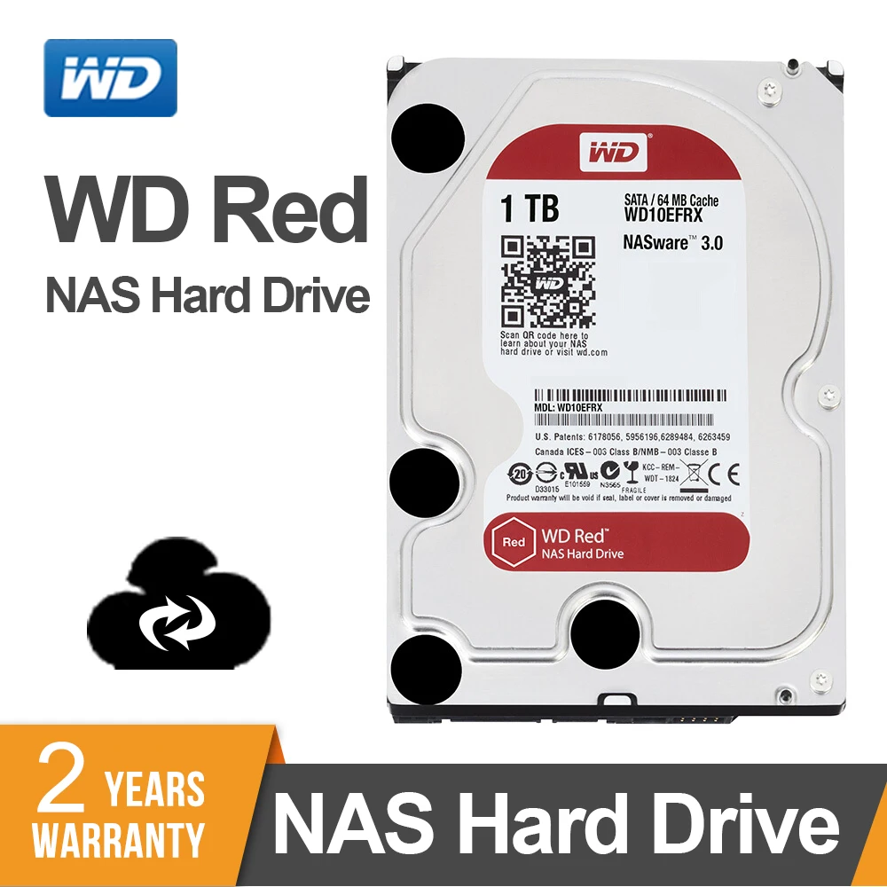 Жесткий диск Western Digital WD Красный NAS кабель для подключения жесткого диска 2 ТБ 3 ТБ 4 ТБ-5400 об/мин Класс SATA 6 ГБ/сек. 64 Мб Кэш 3,5 дюйма для Decktop Nas