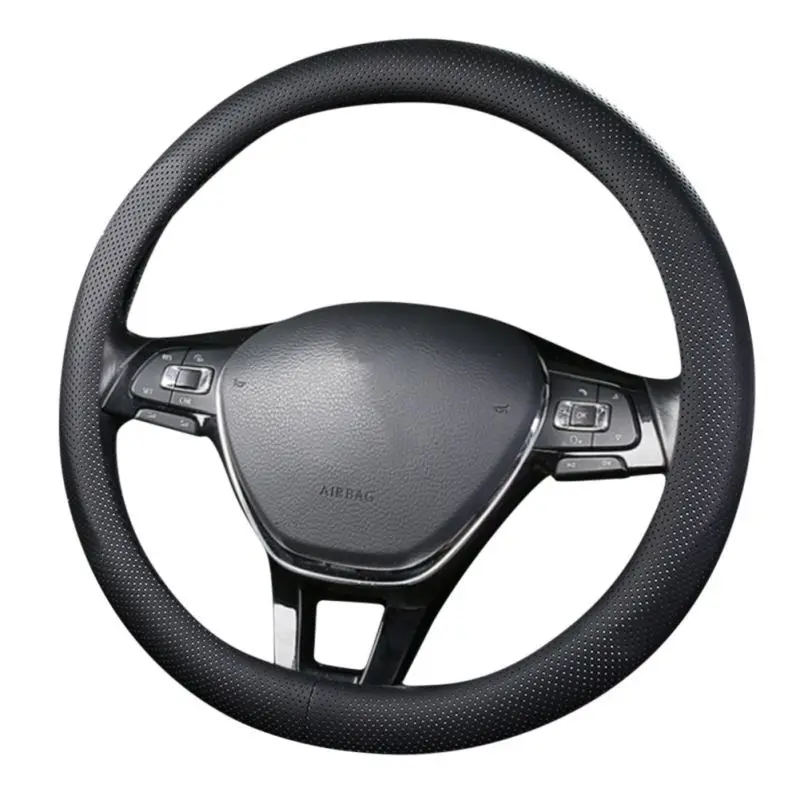 Новинка чехол на руль из углеродного волокна кожаный мягкий дышащий для