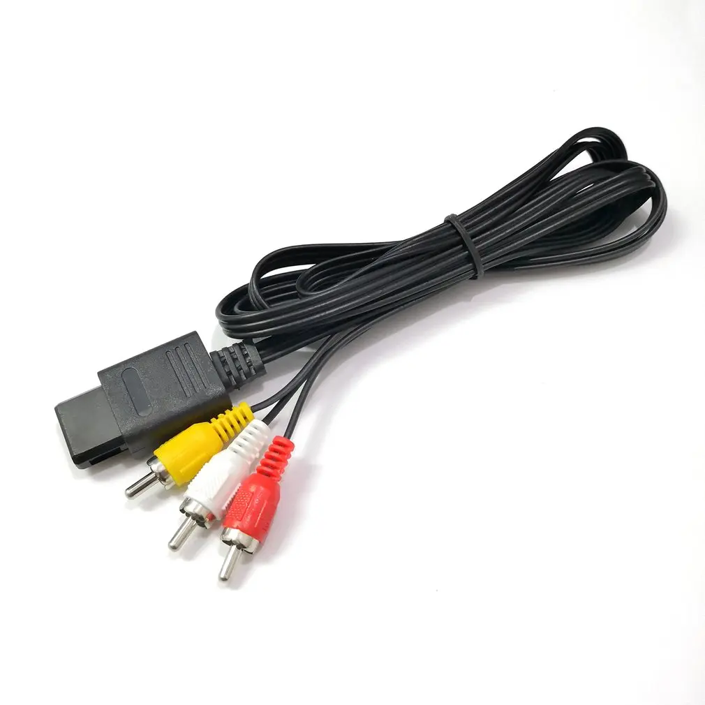 N64 SNES Gamecube 6FT RCA AV tv Аудио Видео стерео кабель Шнур для Nand 64 изысканно разработанный прочный