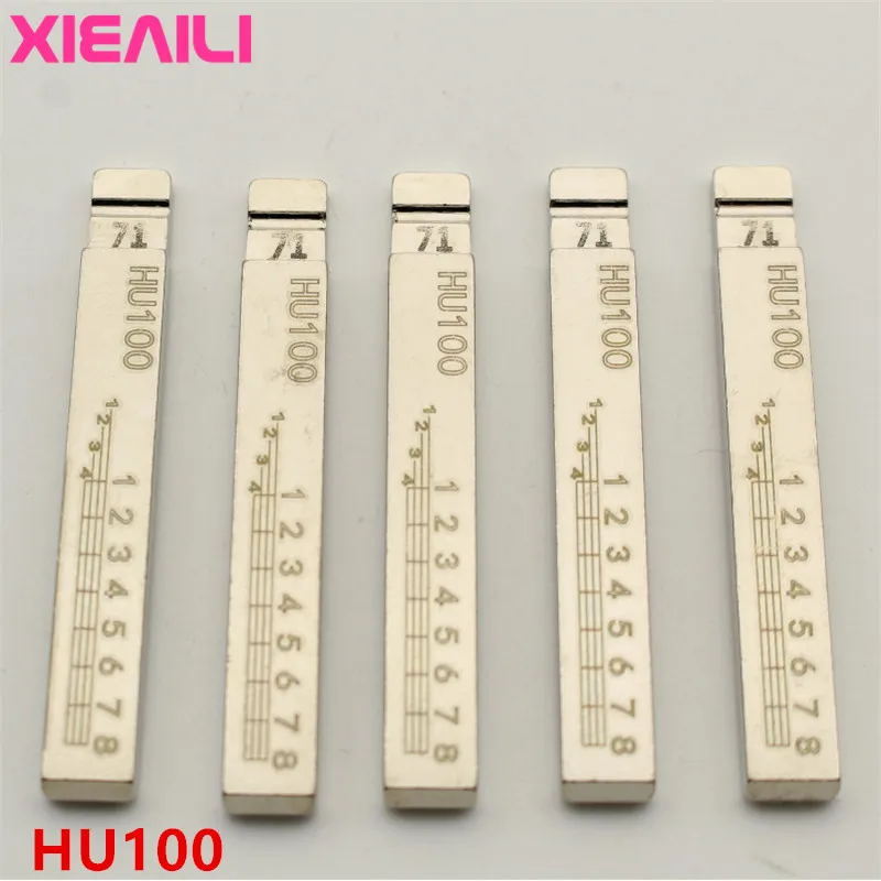 XIEAILI 50 шт. № 71 HU100 гравировка линии ключа лезвие резки зубов нерезанное для Buick Opel