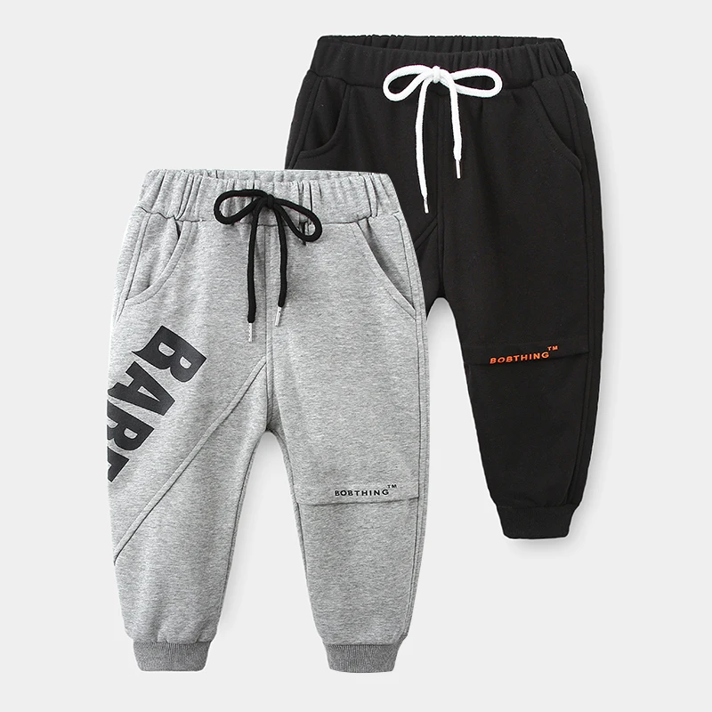 

Boys Pants 2021 Spring New Children's Casual Loose Sports Trousers Fashion Letter Print Cotton Soft Pants for Boy Kids Clothing