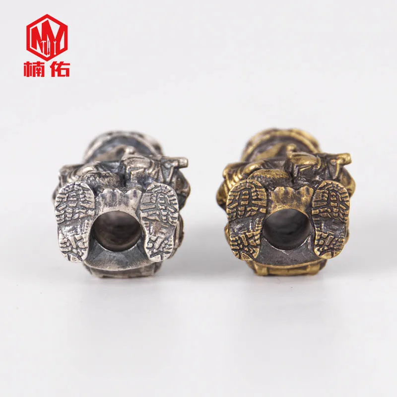 

1PC Special Forces 925 Silver Retro Brass Copper Oxide EDC Paracord Beads Umbrella Rope Cord Lanyard Pendants Knife Beads