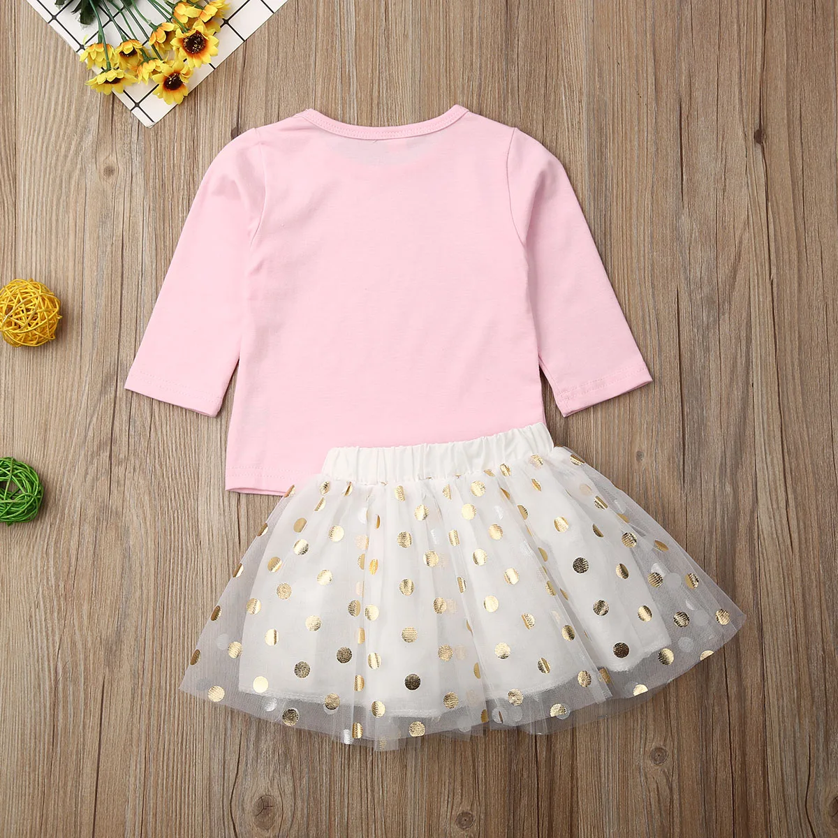 Детский костюм принцессы топ и юбка-пачка в горошек с бантом весна-осень 2019 | Мать