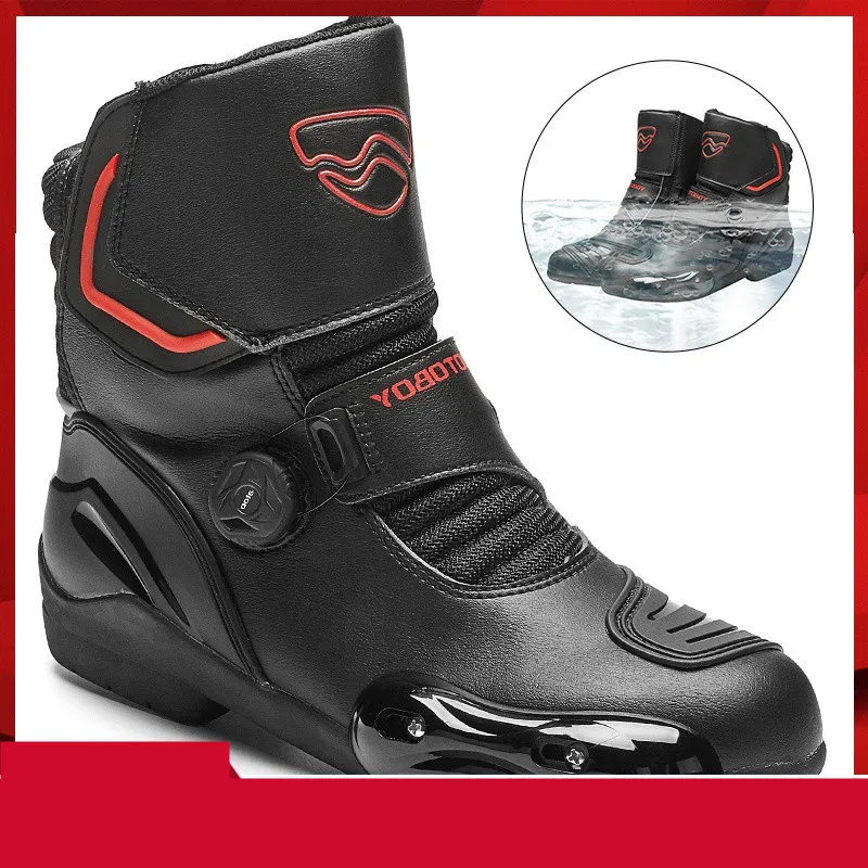 Motoboy мотоциклетные ботинки Всесезонная гоночная велосипедная спортивная