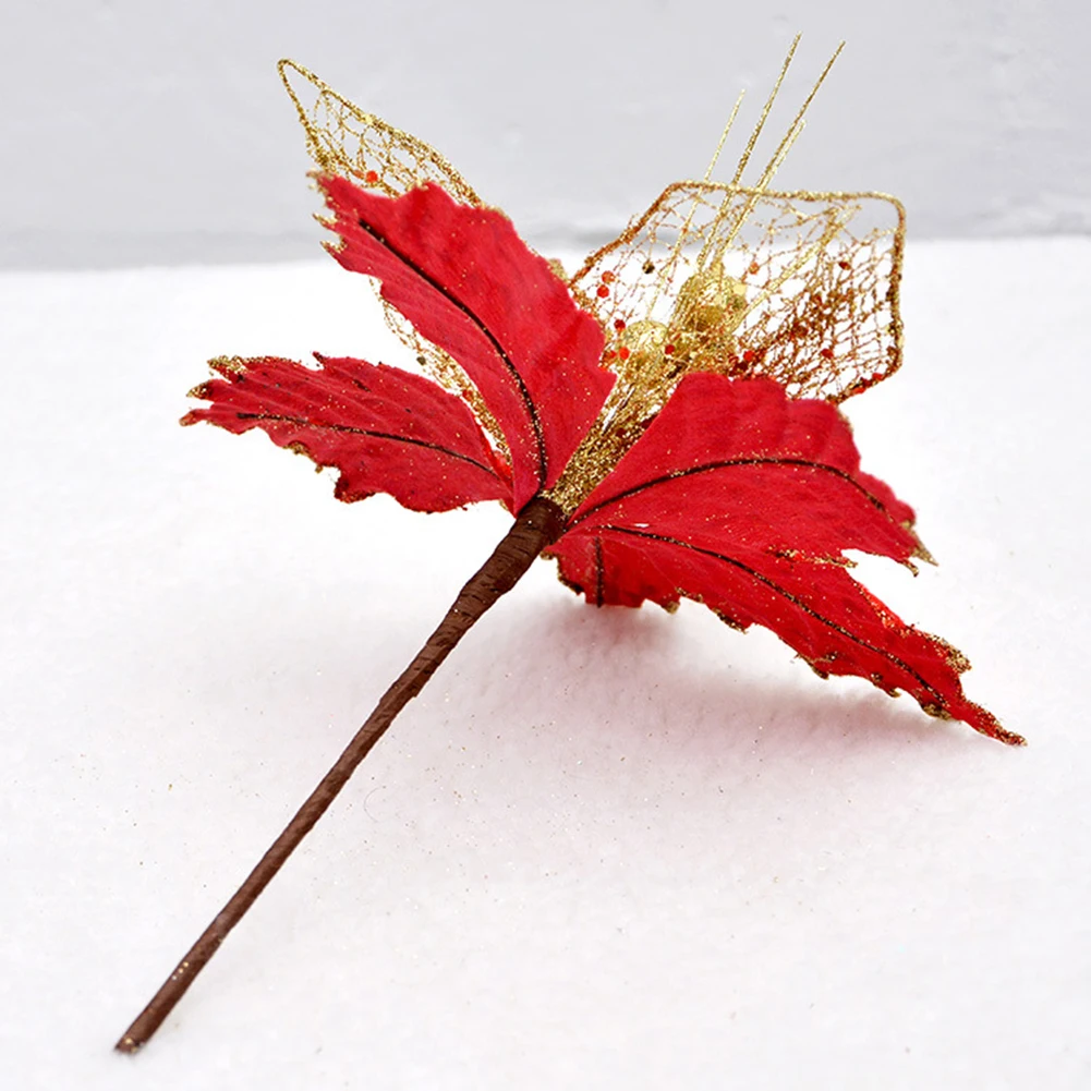 22 см DIY Искусственные Рождественские Цветы свадебное Моделирование цветы