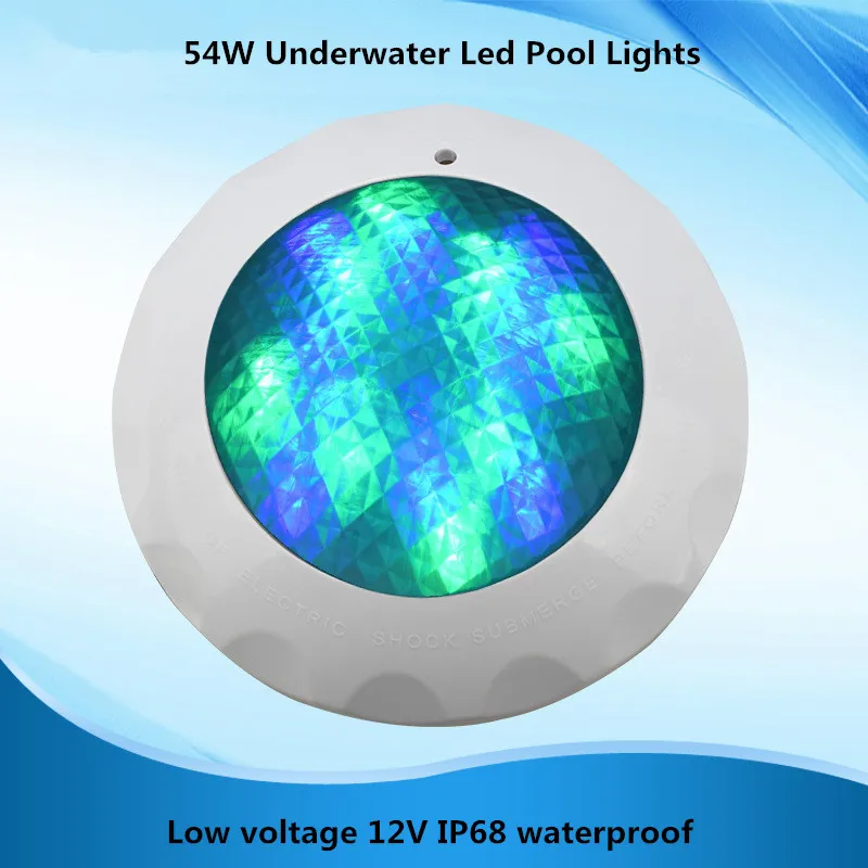 Подводный светодиодный светильник для бассейна 24 Вт 36 54 12 В освещение пруда