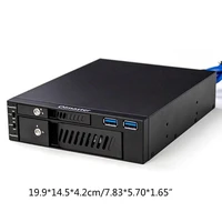 2021 newmr 6203 2 53 5 internal hdd ssd case box dual usb optical drive mobile rack station hard disk enclosure for desktop pc