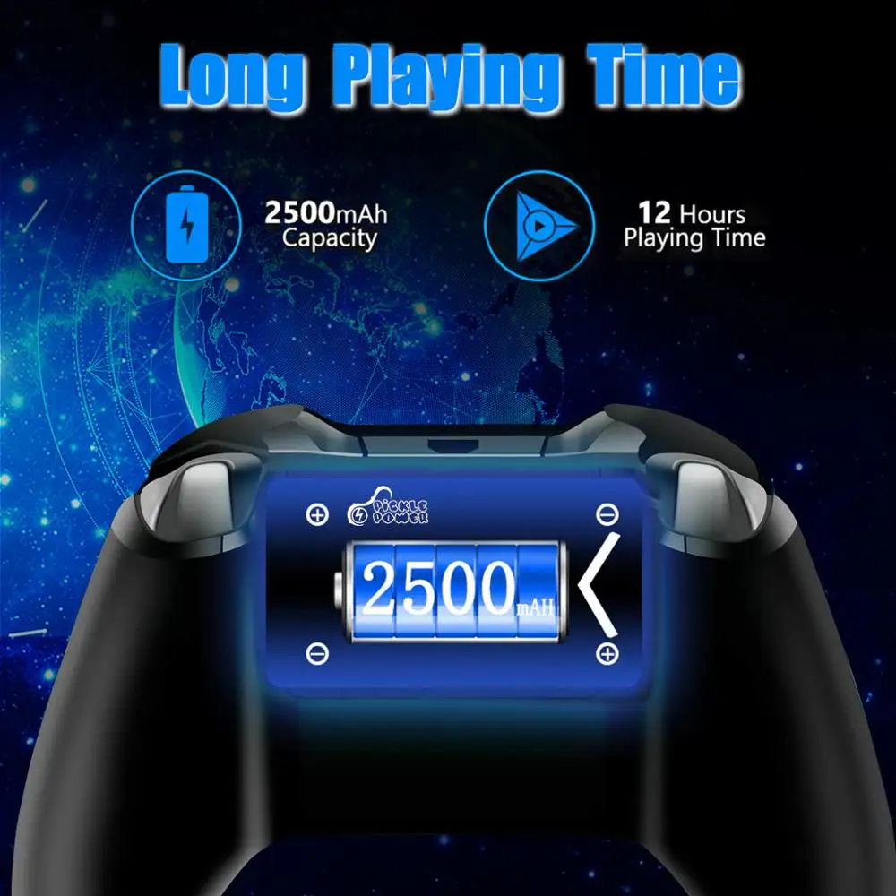 1 Сменный аккумулятор для Xbox One 2500 мАч + зарядное устройство с двумя USB и ЖК