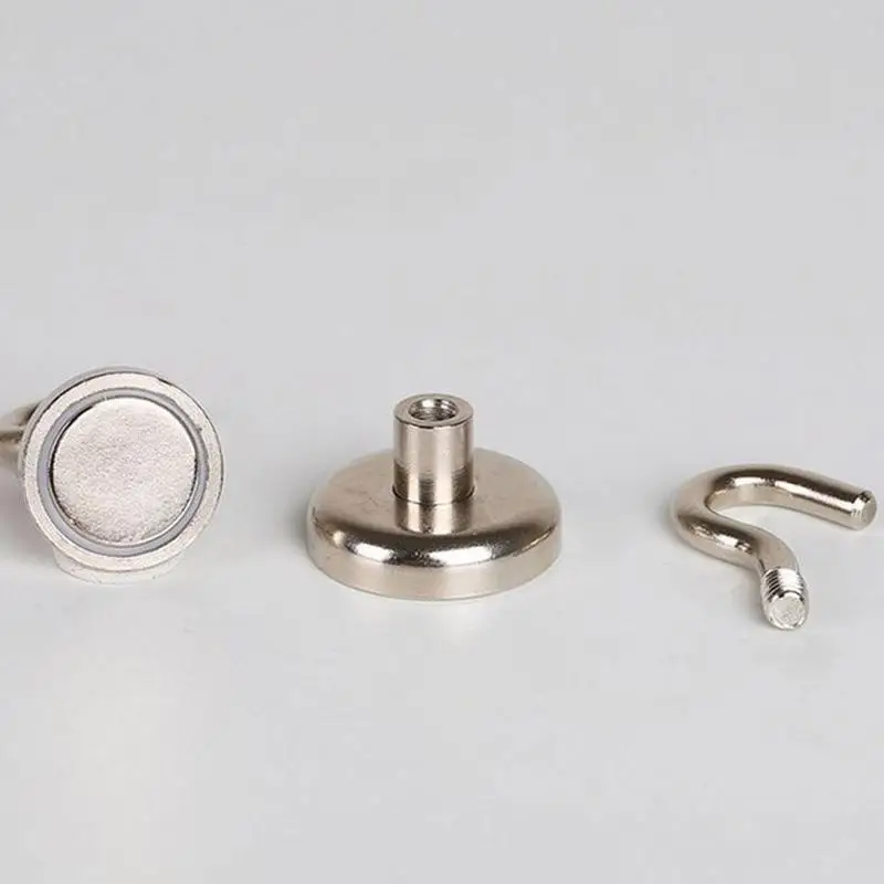 1 шт. серебристый бытовой магнитный крючок металлический прочный крючок|Крючки и