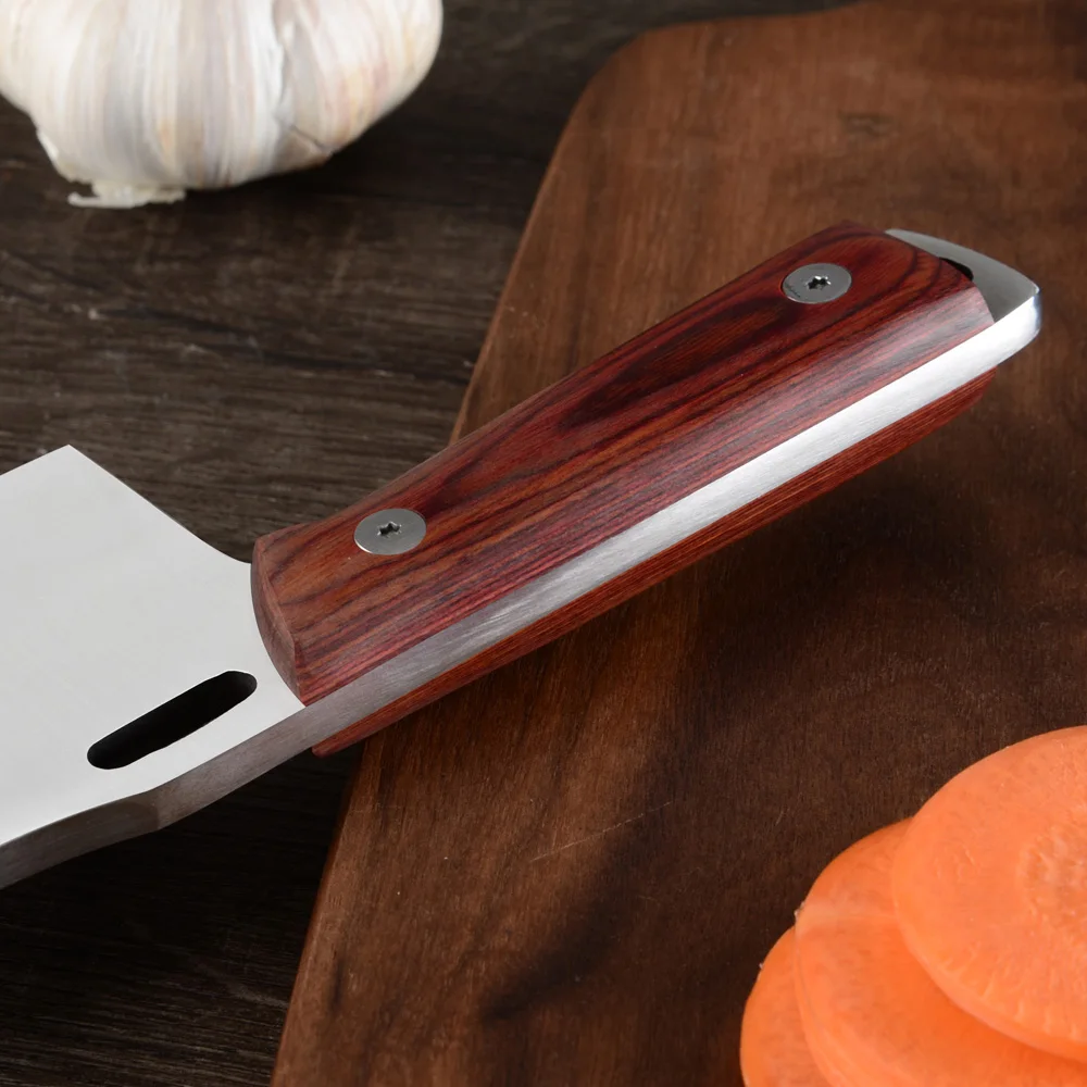 Полностью Tang нож для резки 4 3 &quotКливер немецкий высокоуглеродистая Нержавеющая