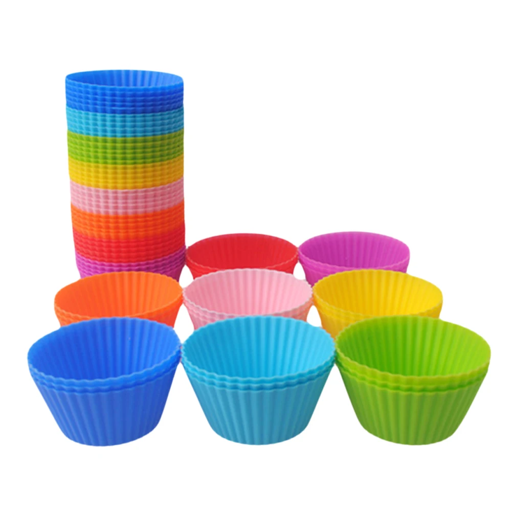

5/12piece set kitchen silicone mold reusable pastel baking cake tools accessories bakery muffin cupcake Silicone pan for pastry