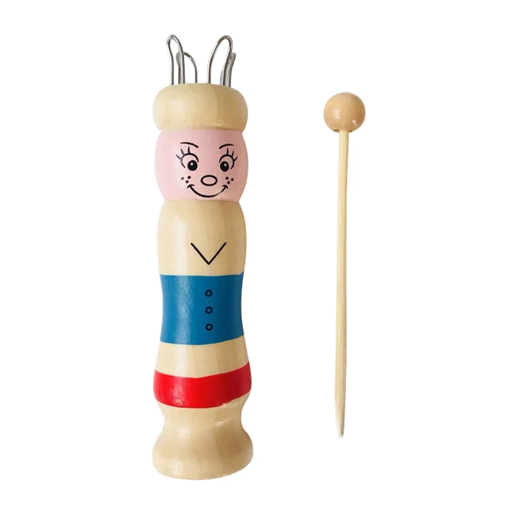 Wooden Doll Rope Knitting Needlework Childrens Handmade DIY Loom Braided Maker Yarn Wool Set Crochet Tool Knitter Accessory | Дом и сад