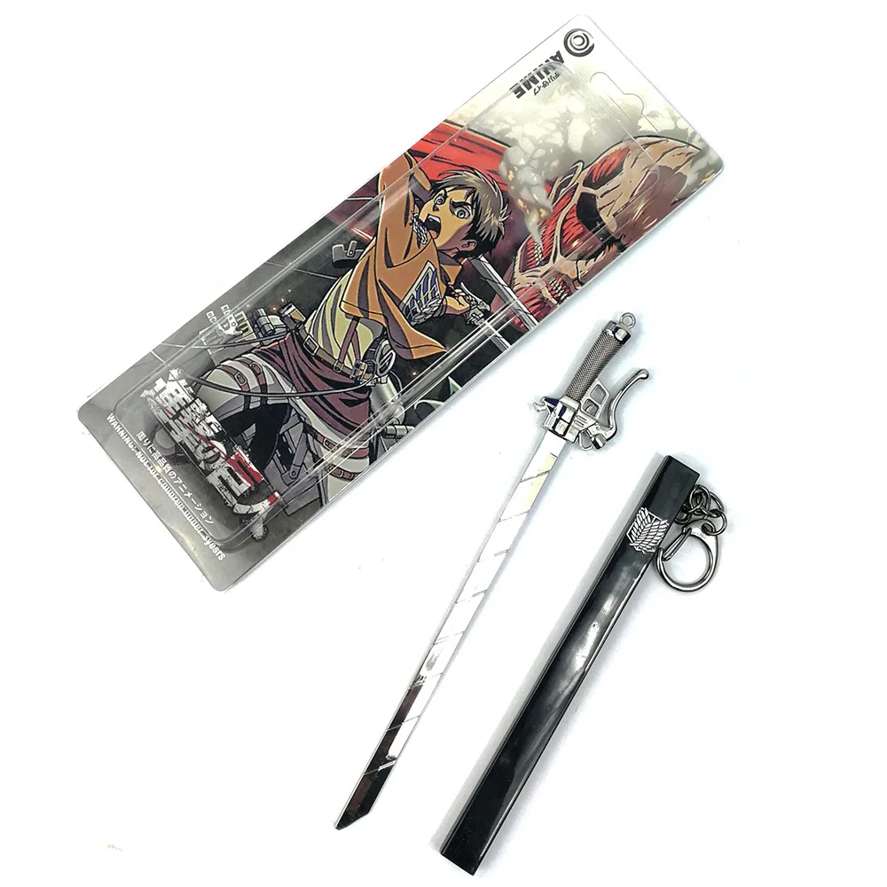Обувь для косплея по аниме атака на Титанов брелок в виде меча (Shingeki no Kyojin) игрушка