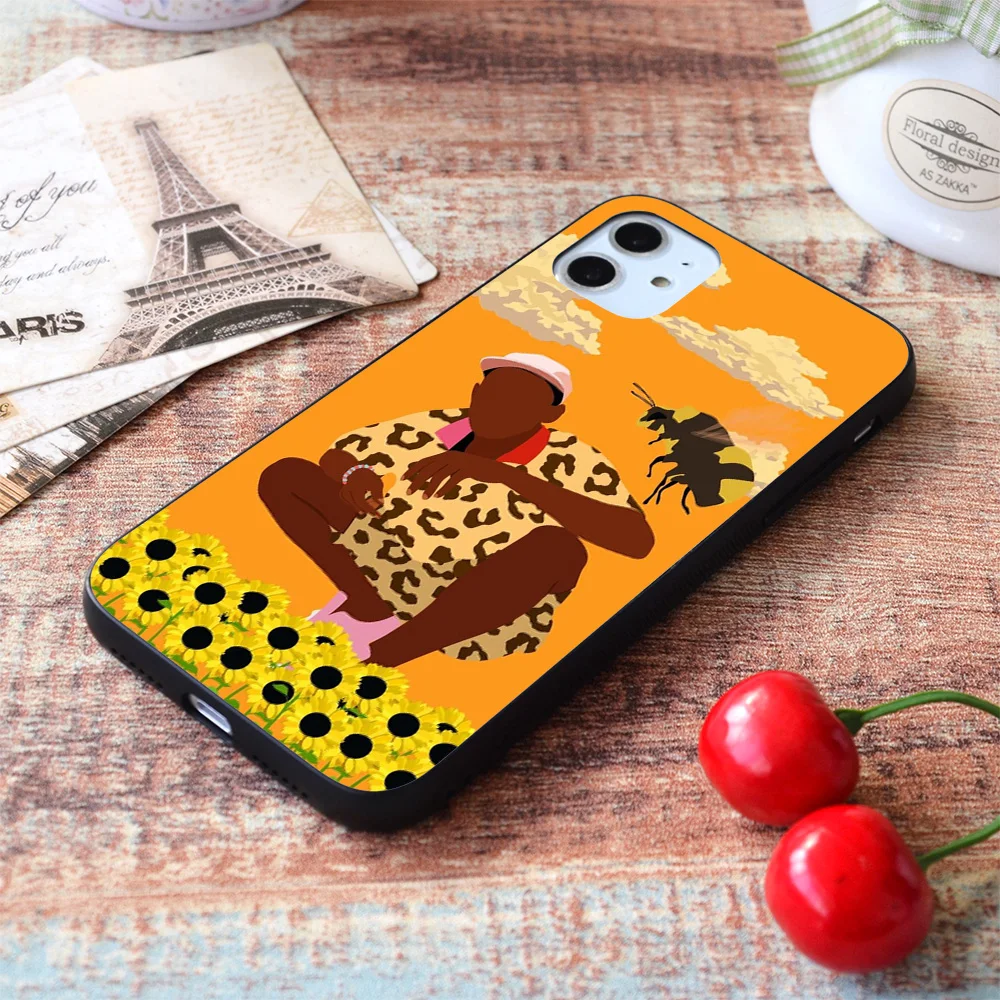 

For iPhone Tyler, The Creator - Flower Boy Soft TPU Border Apple iPhone Case