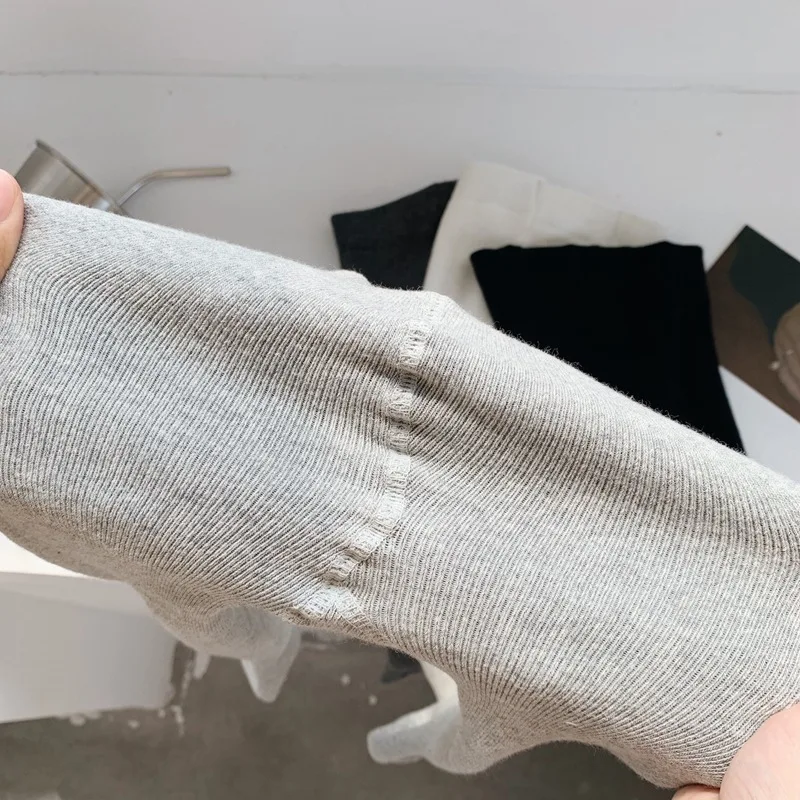 2019 Новое поступление зимние хлопковые однотонные утепленные и теплые чулки в