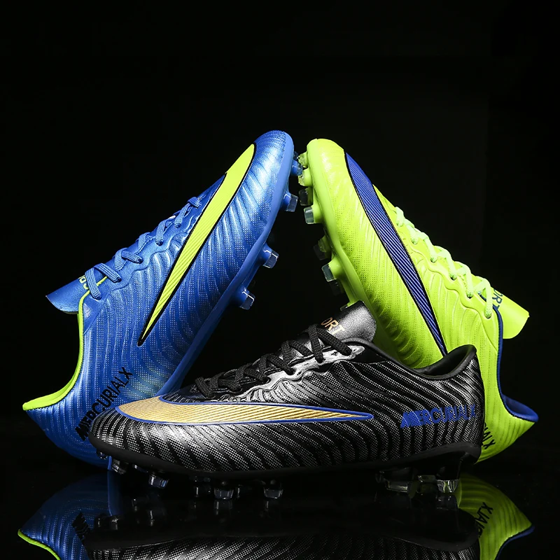 

Indoor Turf Soccer Shoes Mens High Ankle Football Boots Original Superfly Soccer Cleats Shoes Boys Kids Training Futsal Sneakers