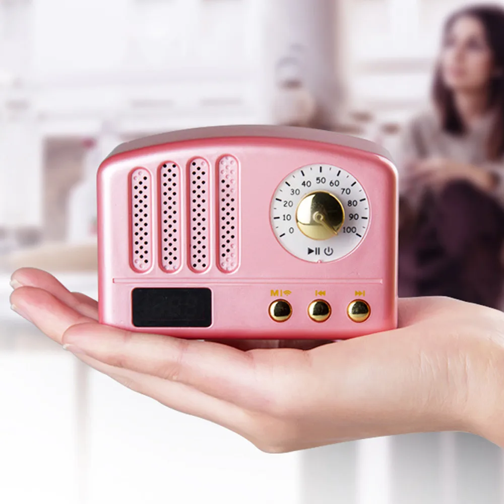 Портативный беспроводной мини-радиоприемник F808 Волшебная цветная лампа с