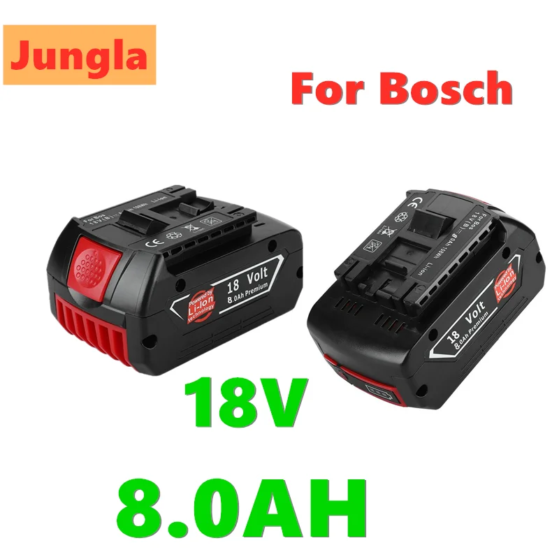 3 шт. 18 в 8000 мАч Перезаряжаемые Батарея для Bosch 18V резервного копирования 8.0Ah