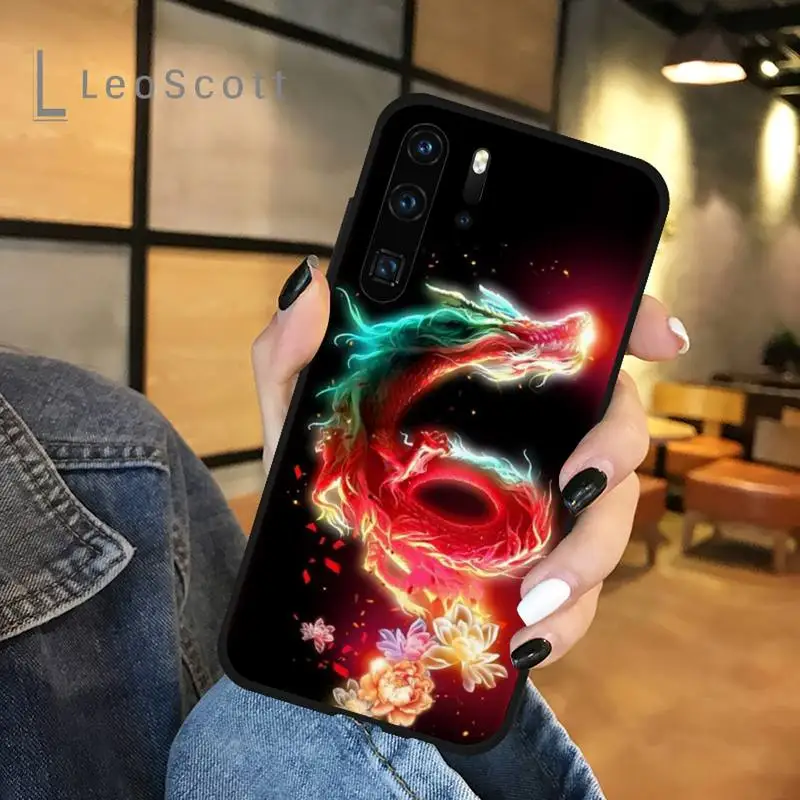 

Dragon beast animal China Phone Case For Huawei P 20 30 40 lite pro smart 2019 honor 10 i lite 8x nova 5t mate 20 pro funda
