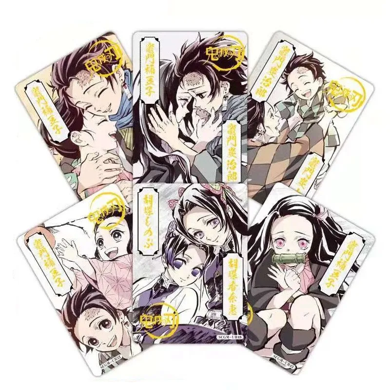 Новинка 2021 коллекционная игрушка Demon Slayer Kamado Tanjirou Nezuko Agatsuma Zenitsu UR SSR хобби