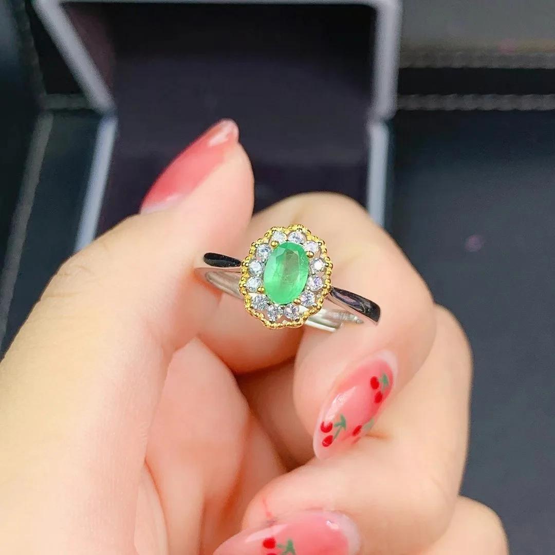 

DIWENFU Solid 925 Sterling Silver Peridot Open Ring for Women Anillos De Solid Silver 925 Jewelry Wedding Bands Sapphire Rings