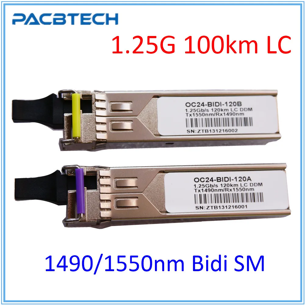 Высокое качество 100 км 1 25G WDM SFP одноволоконный модуль Bidi нм/Нм SC/LC совместимый